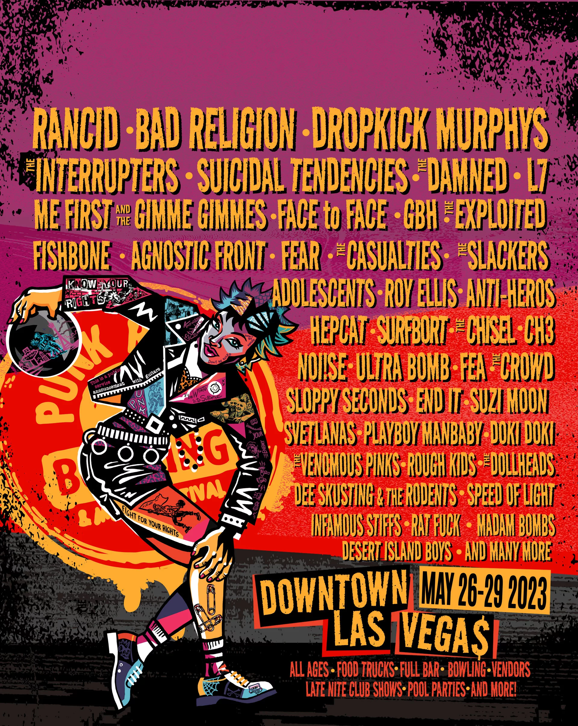 Punk Rock Bowling – May 26-29, 2023 in Downtown Las Vegas